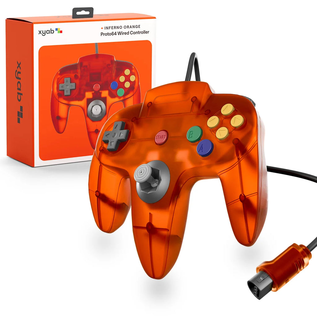 Proto64 N64 Controller Clear Orange