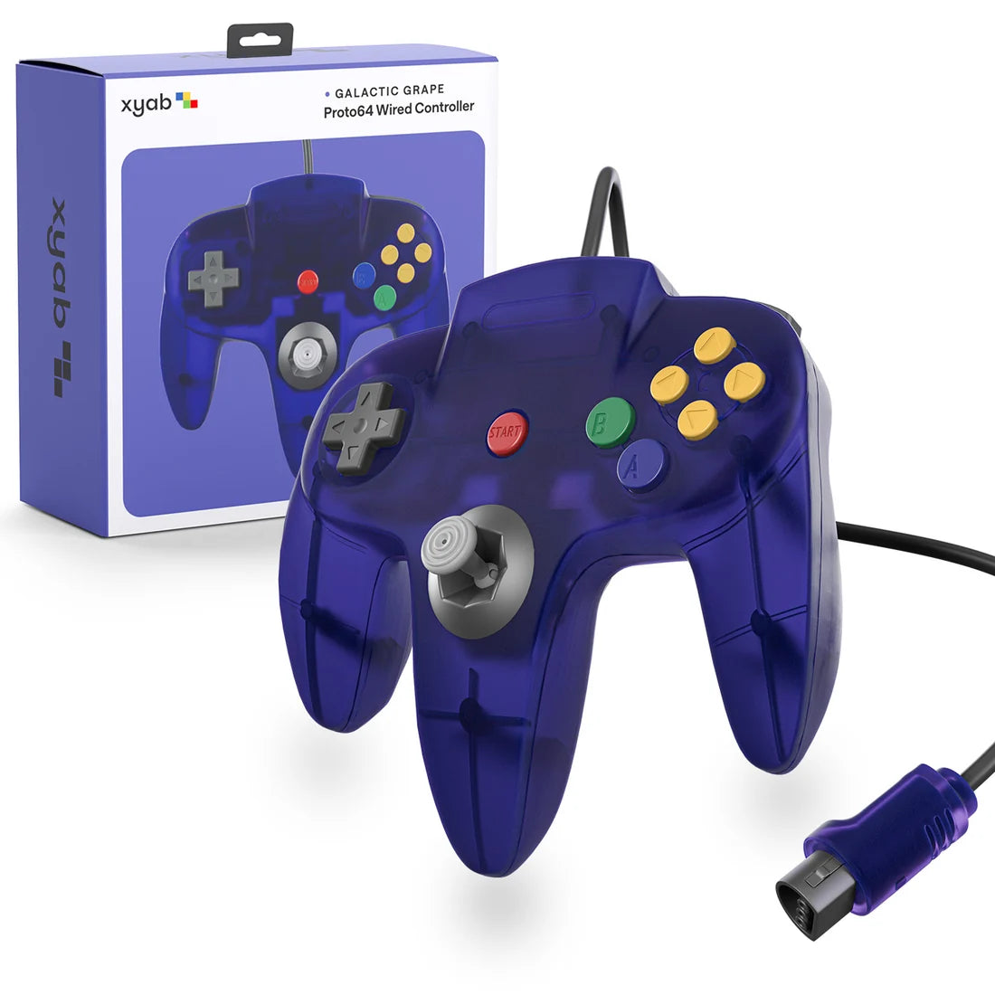 Proto64 N64 Controller Clear Purple
