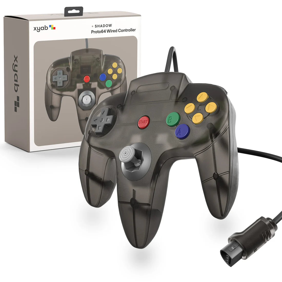 Proto64 N64 Controller Clear Black