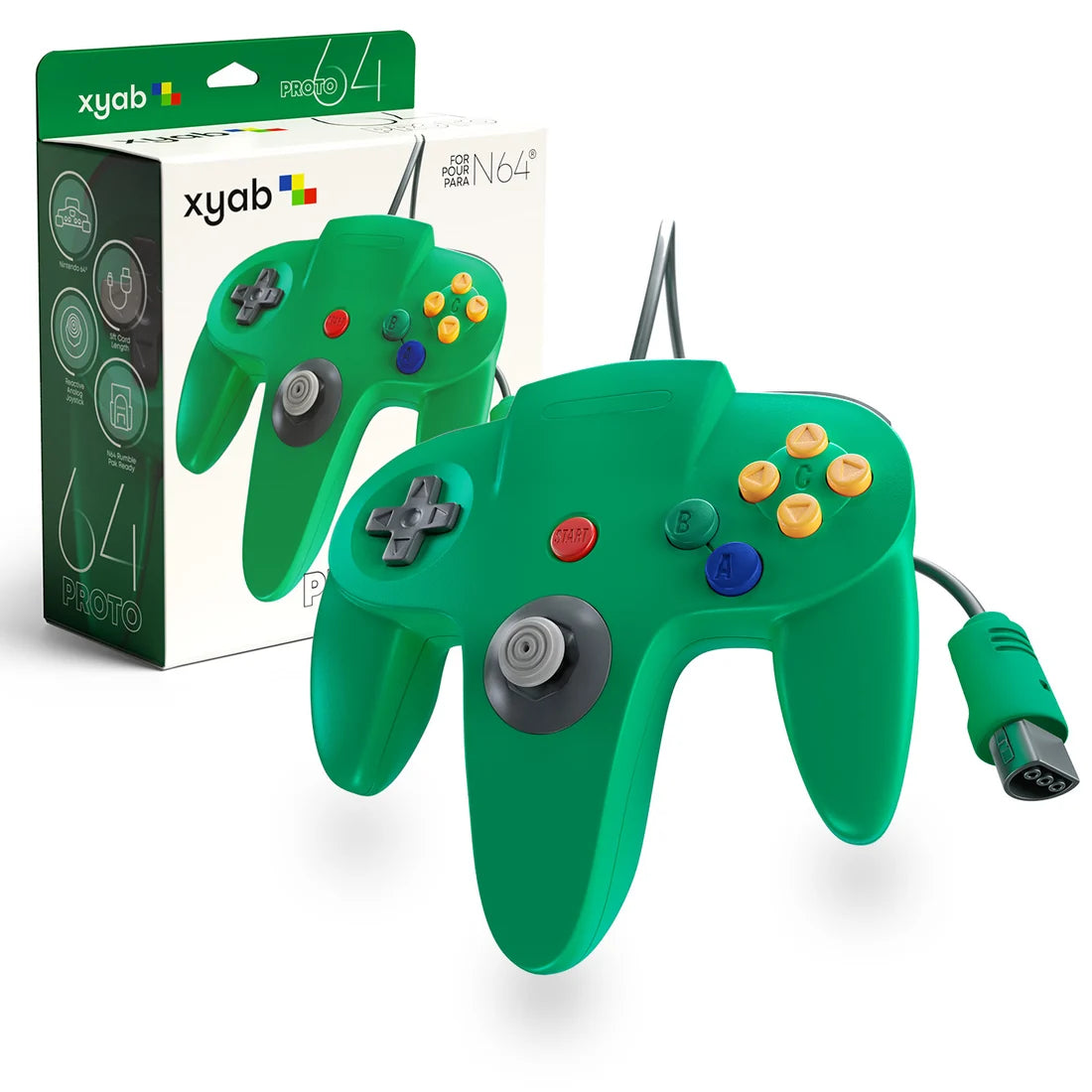 Proto64 N64 Controller Green