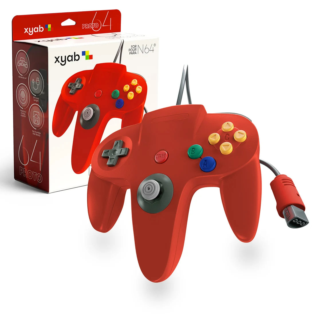 Proto64 N64 Controller Red