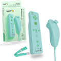 Wii Controller / Nunchuk Bundle (Blue / Green)