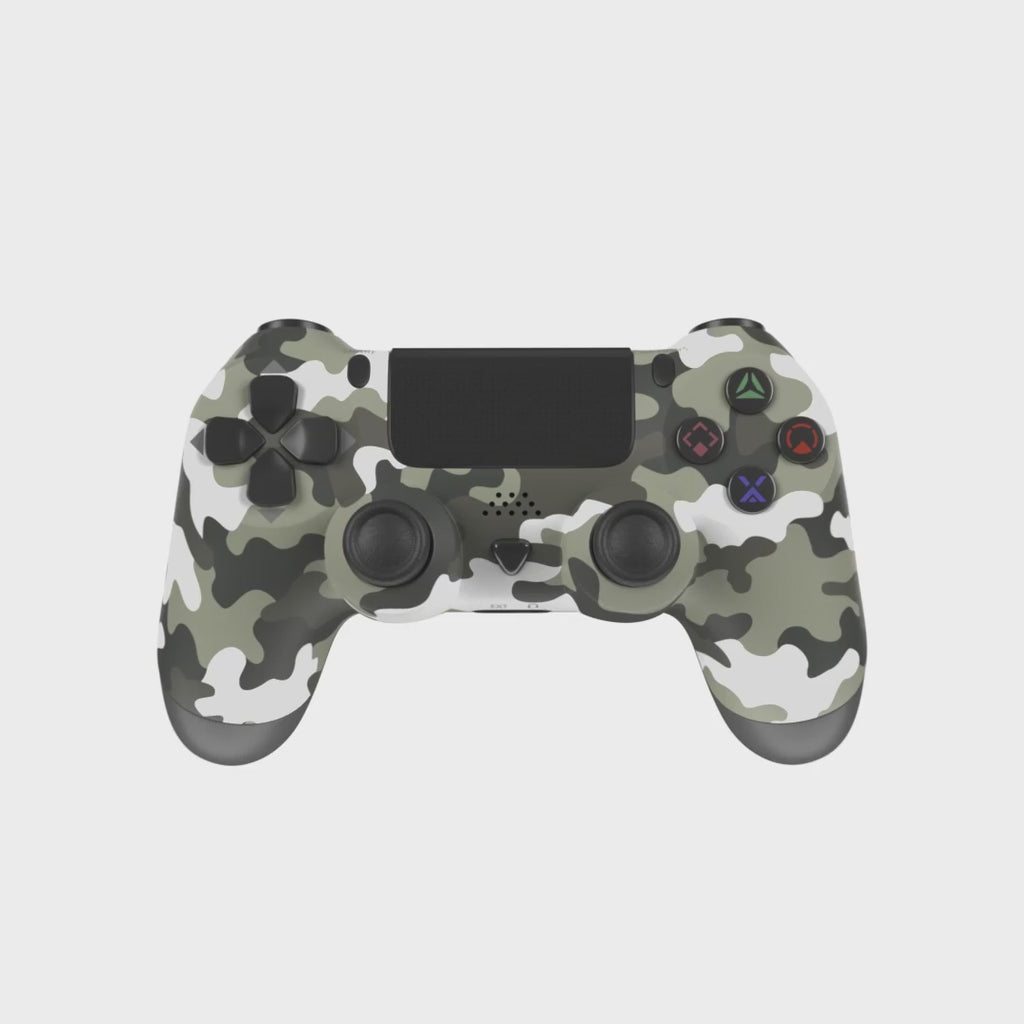 PS4 Compatible Wireless Controller Gray Camo