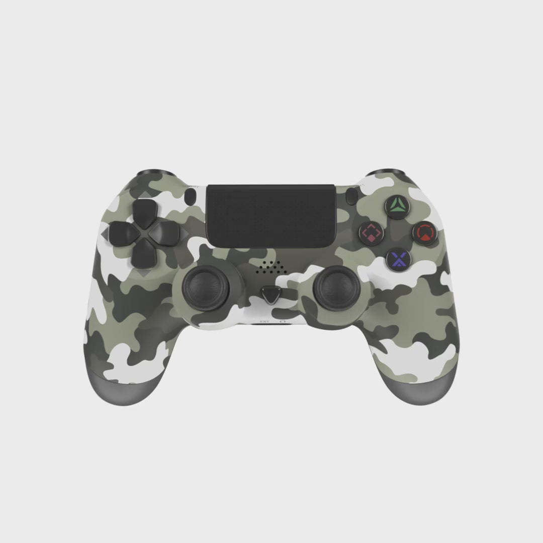 PS4 Compatible Wireless Controller Gray Camo
