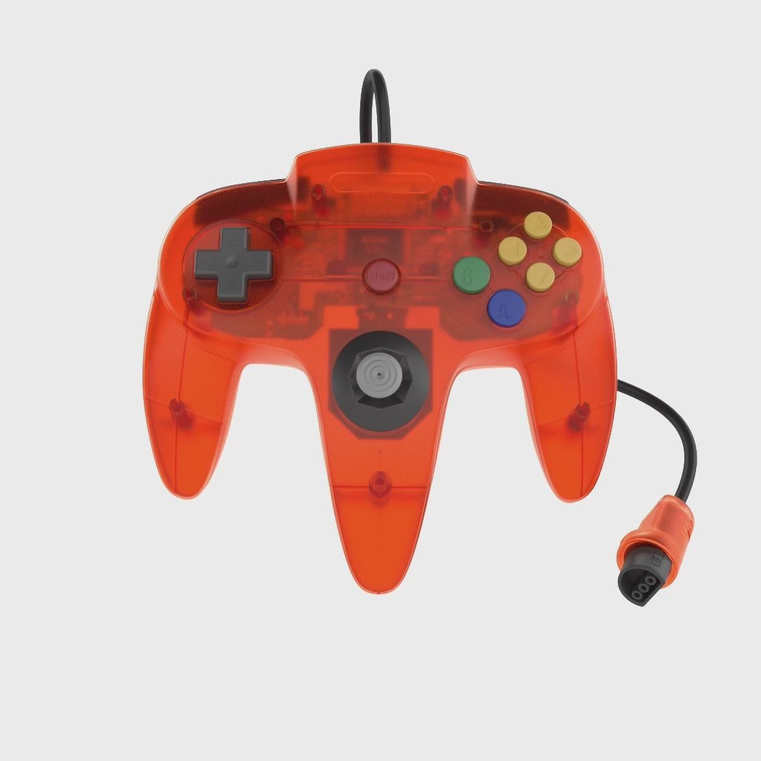 Proto64 N64 Controller Clear Orange