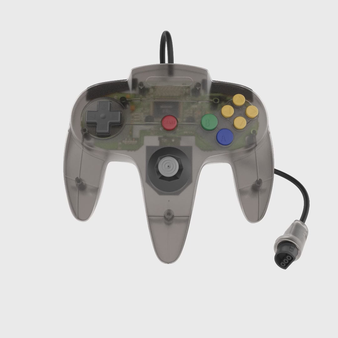 Proto64 N64 Controller Clear Black