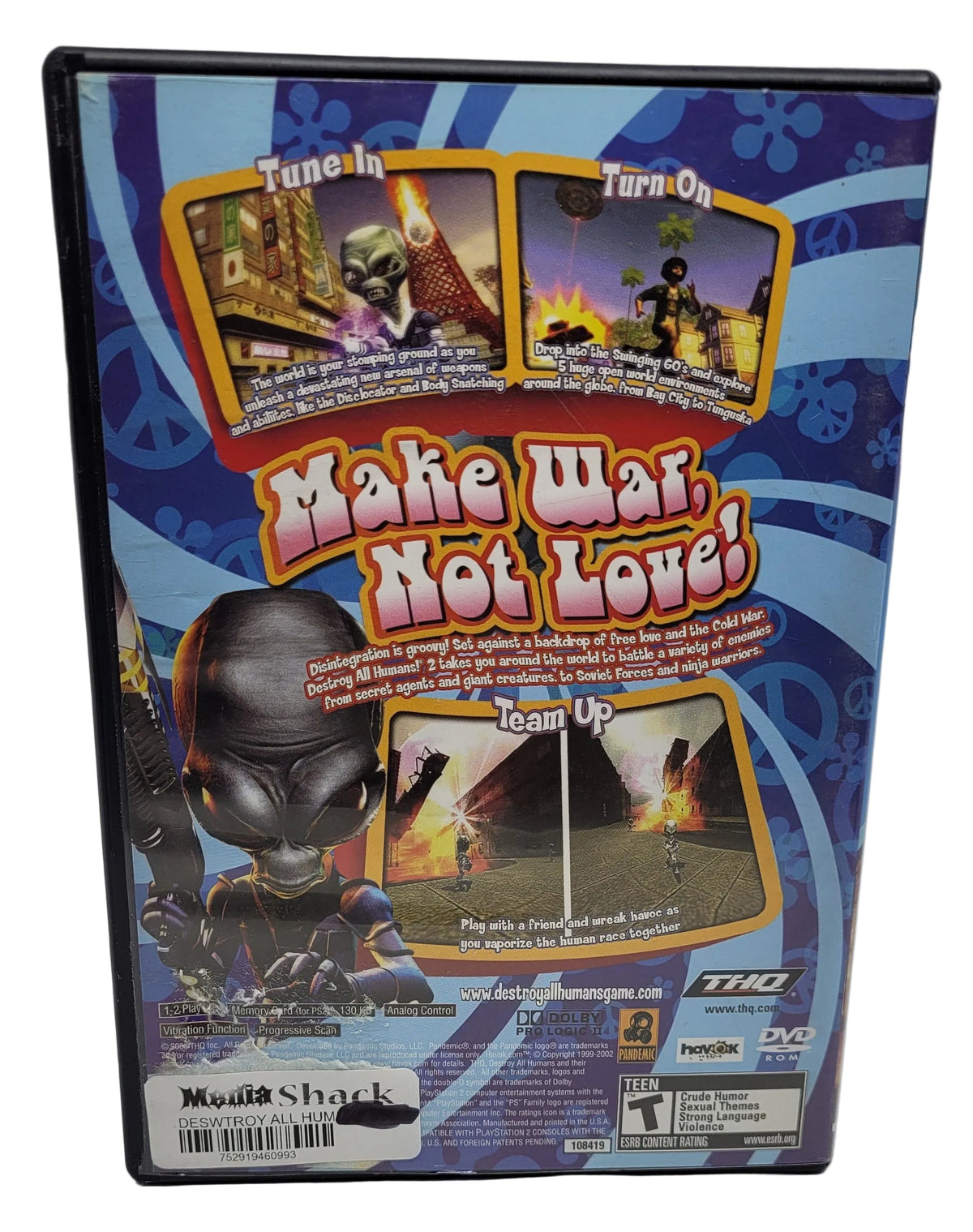 DESTROY ALL HUMANS! 2 PS2