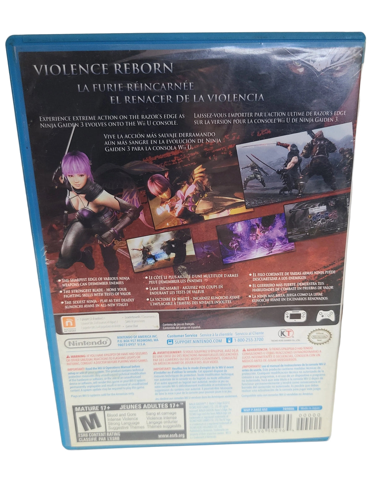 Ninja Gaiden 3 Razors Edge Wii U