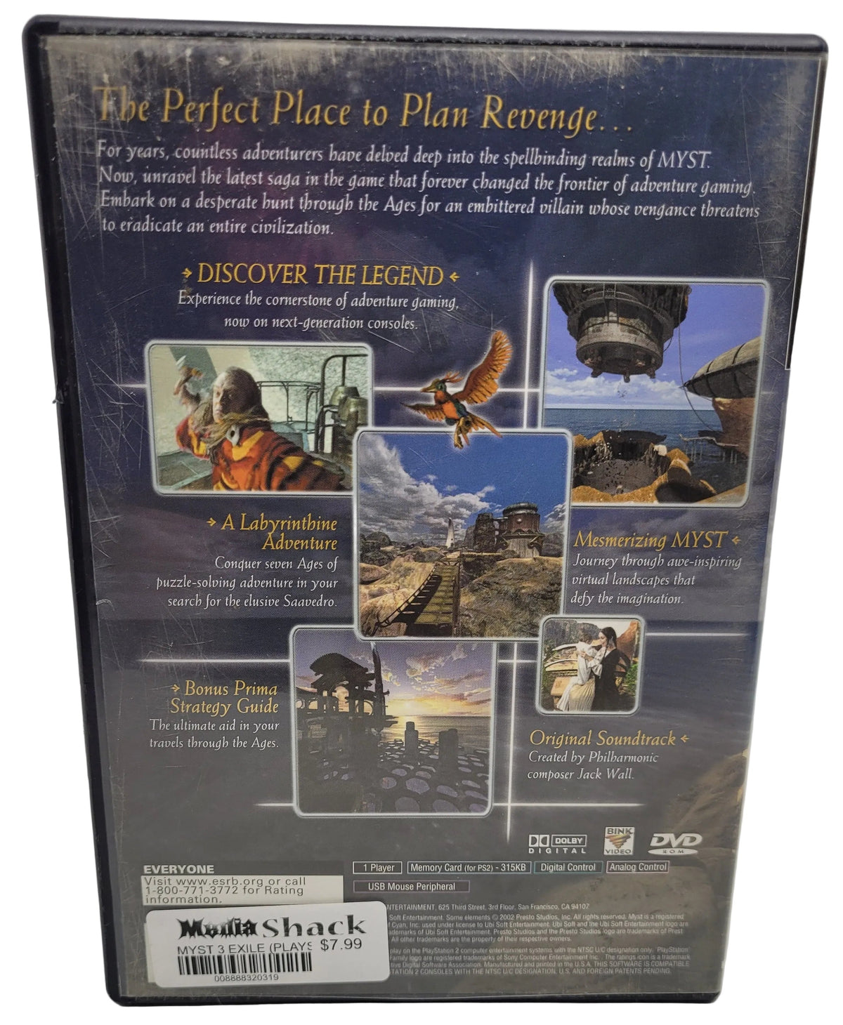 Myst 3 Exile Playstation 2 PS2