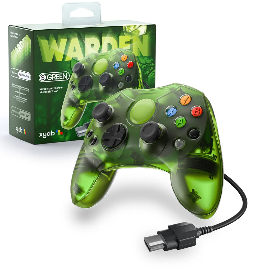 Xbox Original Wired Controller Clear Green